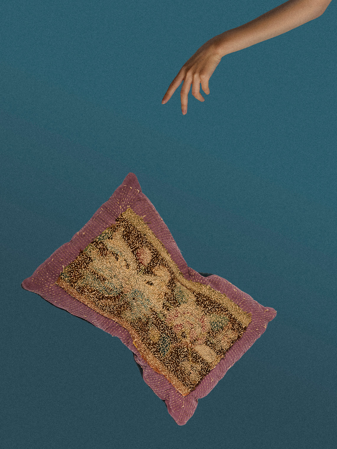By Walid - 17th-Century Flemish Tapestry Marcella Cotton Pillow (20in/51cm) - Multiple - ABASK