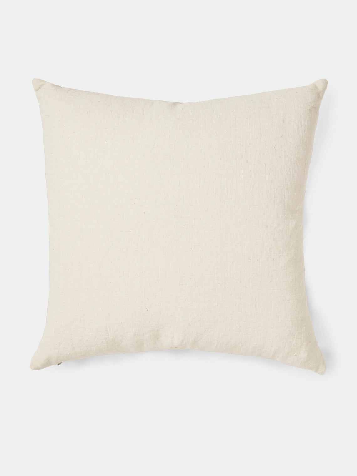 de Le Cuona - Paneled Linen Cushion (21.5in/55cm) - White - ABASK