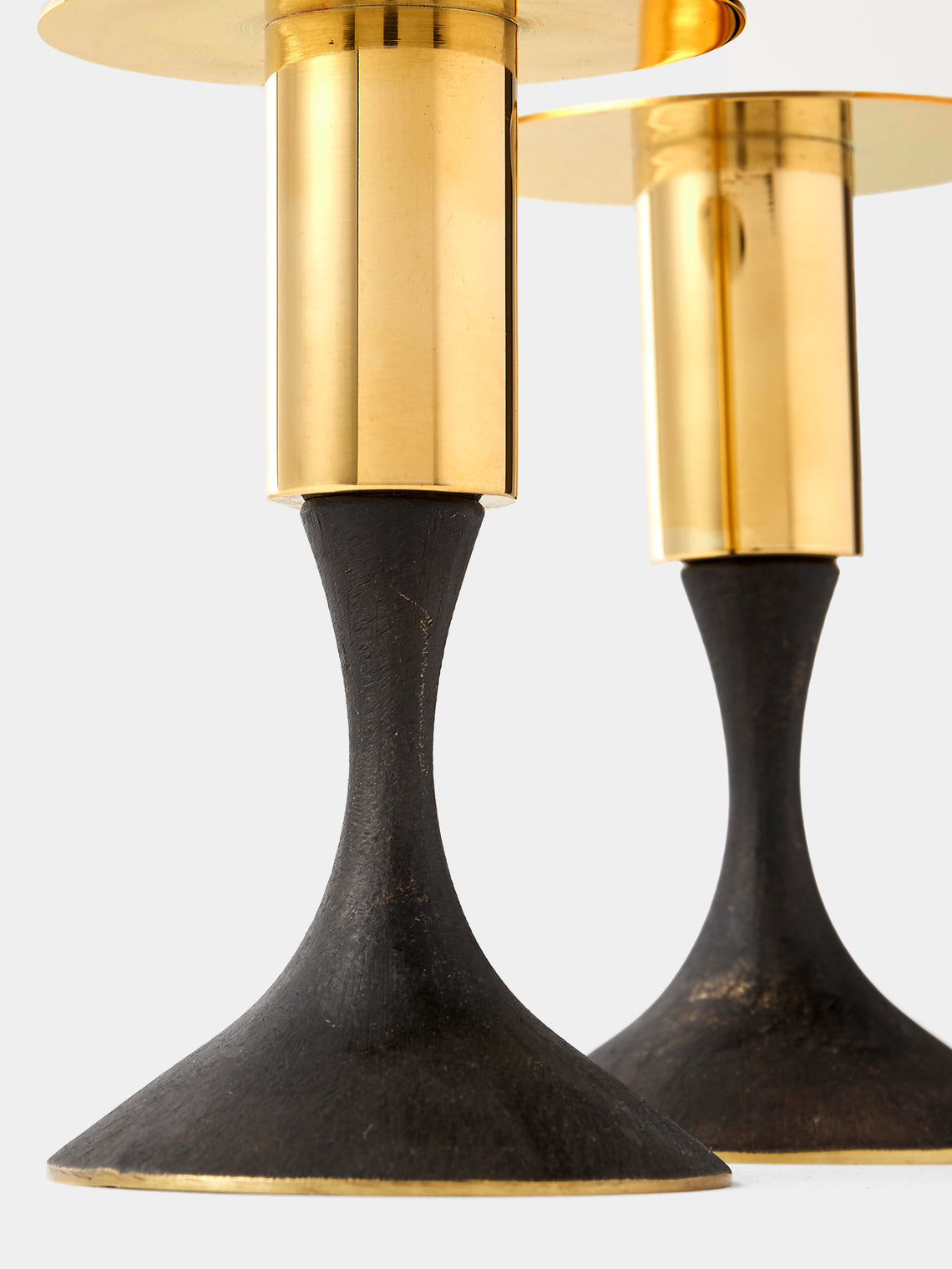 Carl Auböck - Brass Candle Holders (Set of 2) - Black - ABASK
