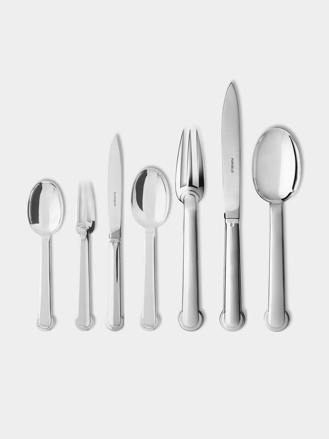 Puiforcat - Annercy Sterling Silver Cutlery (Set of 7 Pieces) - Silver - ABASK - 