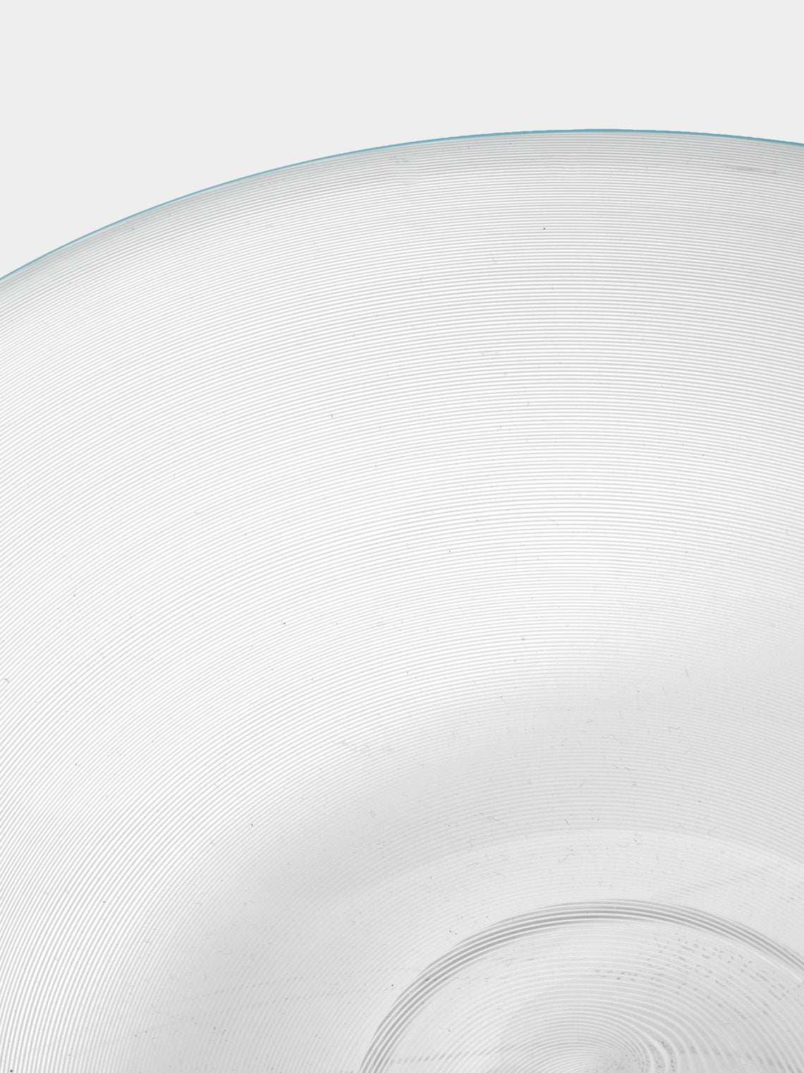 Antique and Vintage - 1970s Half-Filigree Murano Glass Bowl - Clear - ABASK