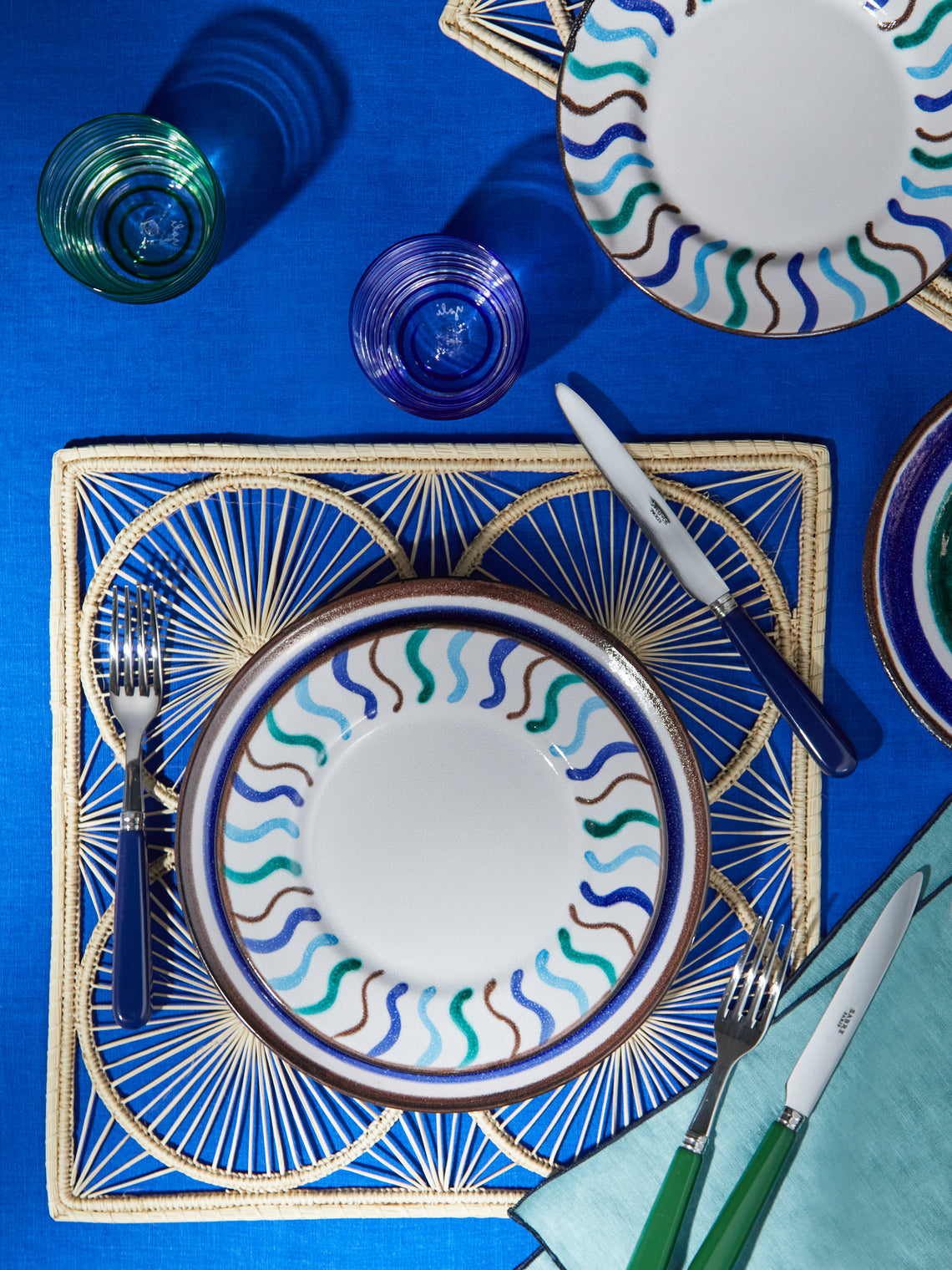 Ceramica Pinto - Vietri Hand-Painted Ceramic Dinner Plates (Set of 4) -  - ABASK