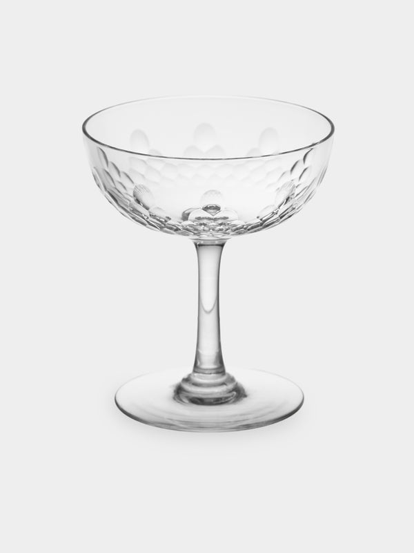 Antique and Vintage - 1920s Baccarat Crystal Champagne Coupes (Set of 12) - Clear - ABASK - 