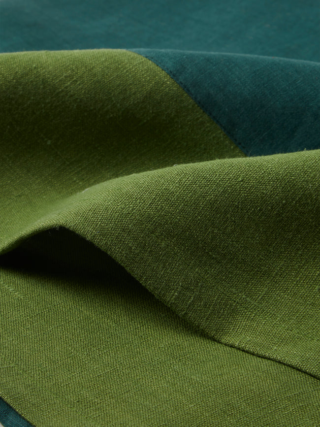 Borgo delle Tovaglie - Bauhaus Linen Square Tablecloth - Green - ABASK