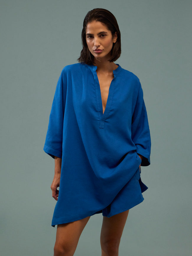 Marrakshi Life - The Short Tunic - Blue - ABASK