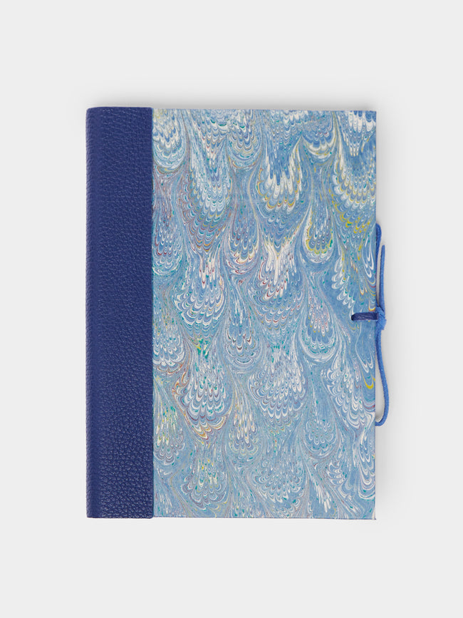 Giannini Firenze - Hand-Marbled Leather Bound Notebook -  - ABASK - 