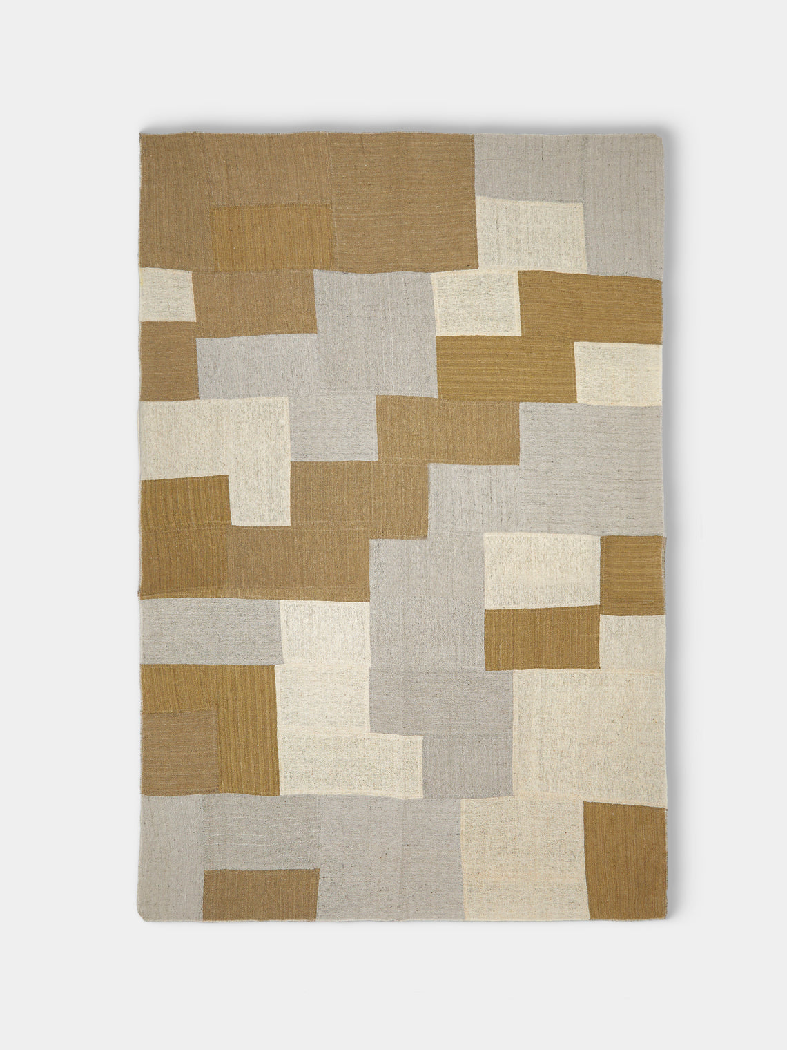 Valentina Hoyos - Hand-Dyed Patchwork Cotton Throw (106in/2.7m) - Natural - ABASK