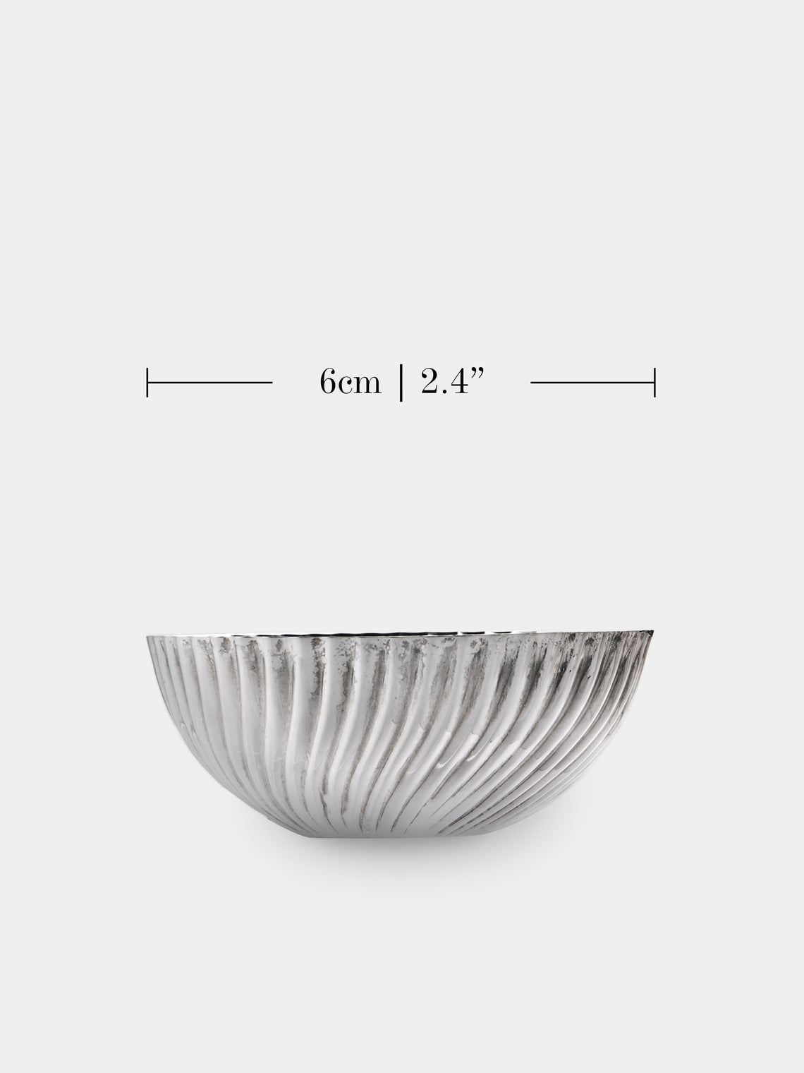 San Lorenzo - 1971 Franco Albini and Franca Helg Spiral Sterling Silver Bowl - Silver - ABASK