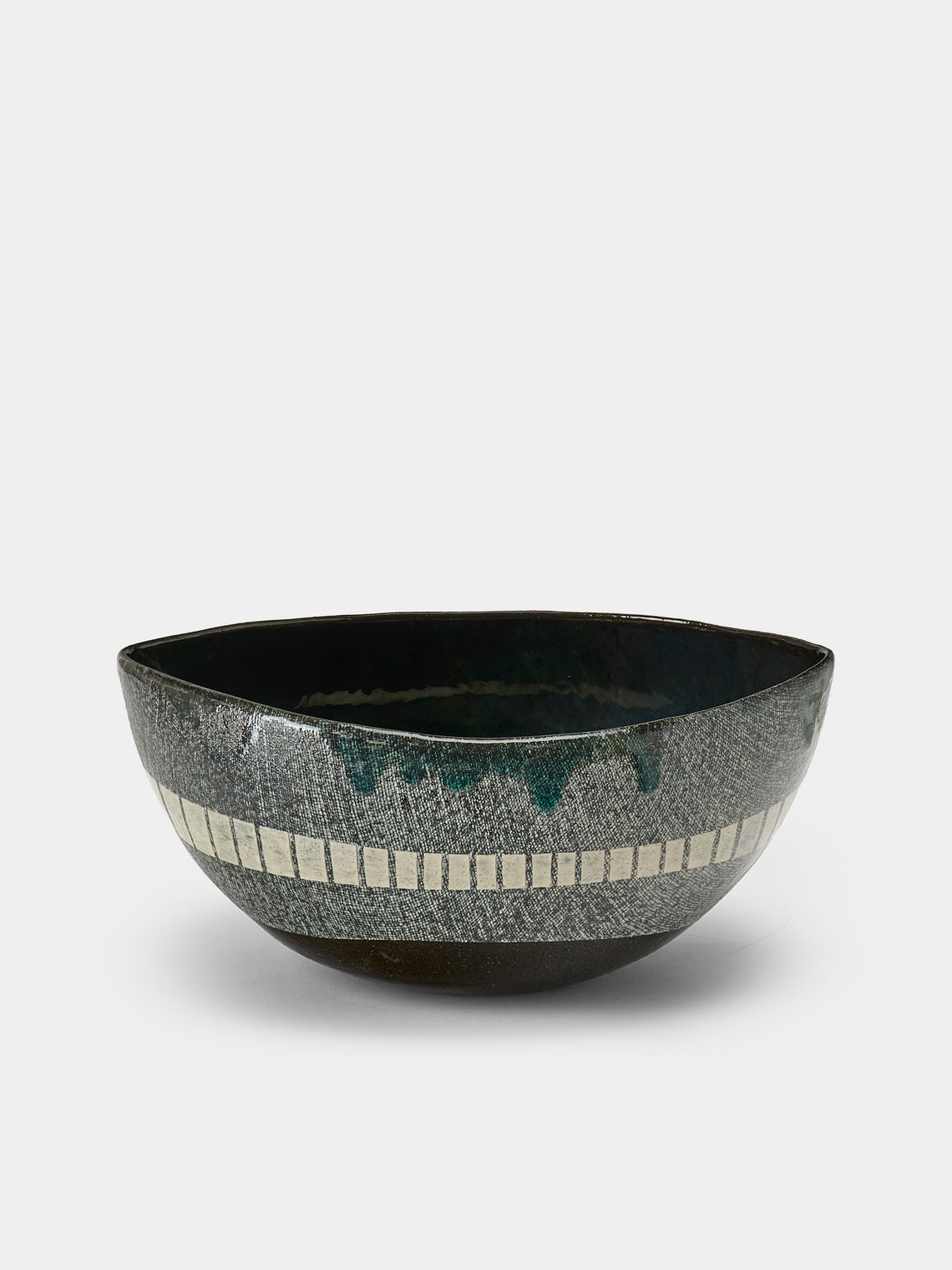 Masumi Ando - Textured Ceramic Bowl - Gray - ABASK - 