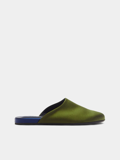 Ancient Greek Sandals - Satin Slippers | Size: 36 - Khaki - ABASK - 