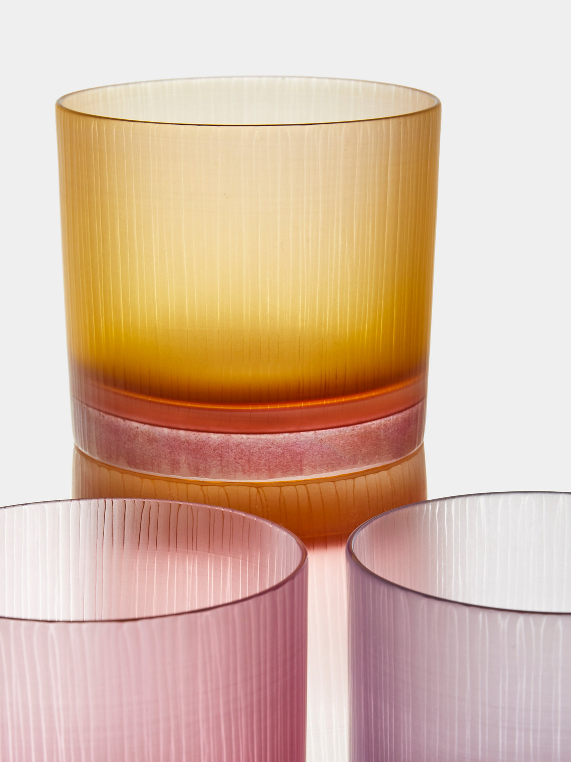 Takeyoshi Mitsui - Silence Hand-Blown Shot Glasses (Set of 4) - Purple - ABASK