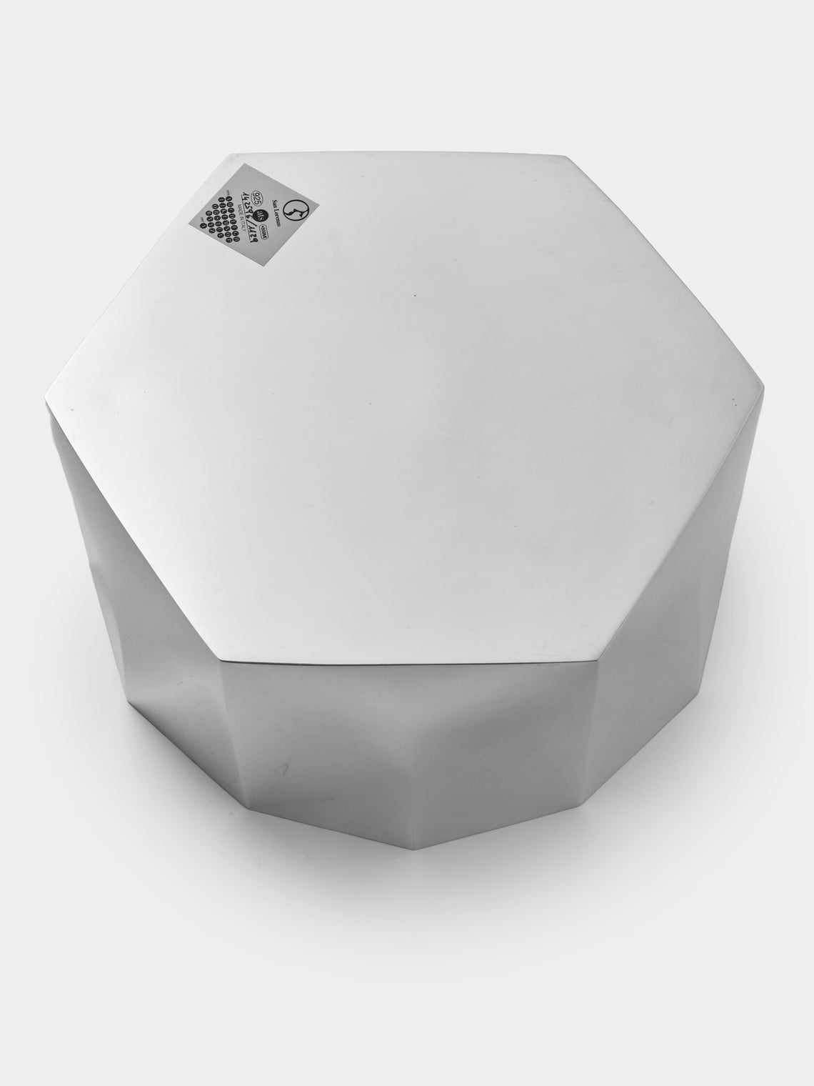 San Lorenzo - 1971 Afra and Tobia Scarpa Polygonal Sterling Silver Vase (9in/23.5cm) - Silver - ABASK