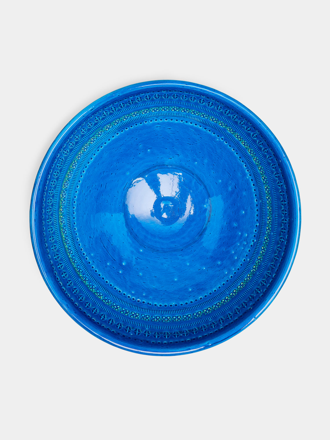 Bitossi Rimini Blue Collection Blue Rimini Blu Ceramic Bowl by Bitossi Ceramiche | ABASK