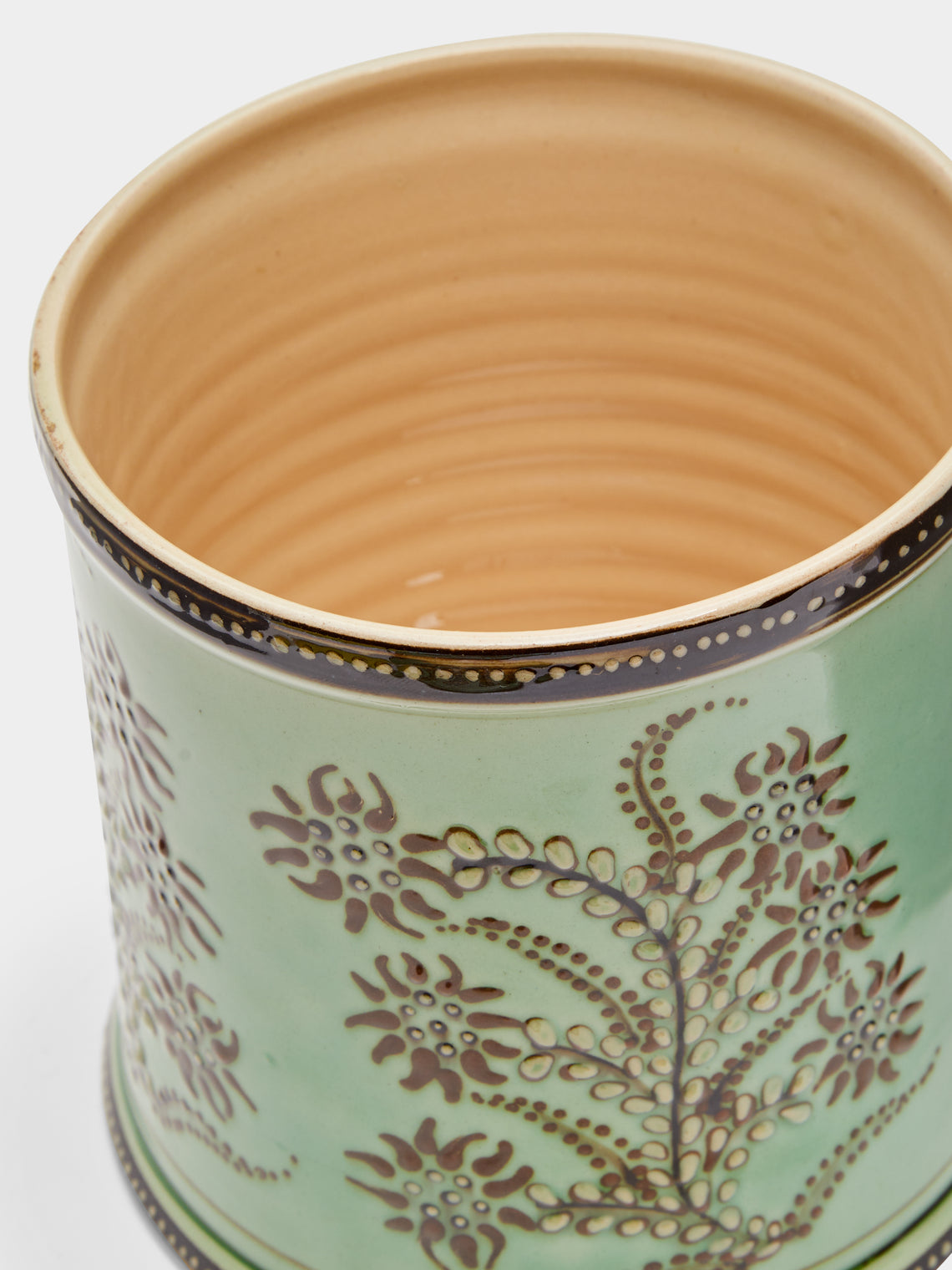 Poterie d’Évires - Flowers Hand-Painted Ceramic Large Jar -  - ABASK