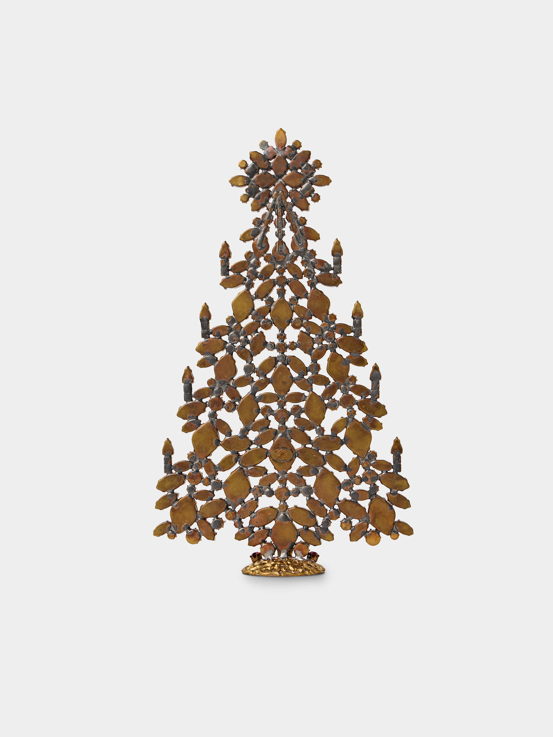 ABASK Decorations - Intricate Czech Crystal Tree - Red - ABASK