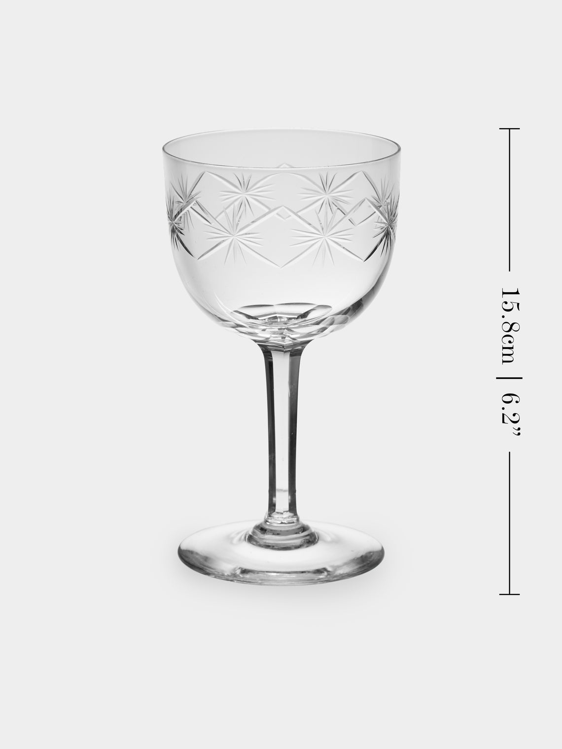 Antique and Vintage - 1940s Crystal Wine Glasses (Set of 15) - Clear - ABASK