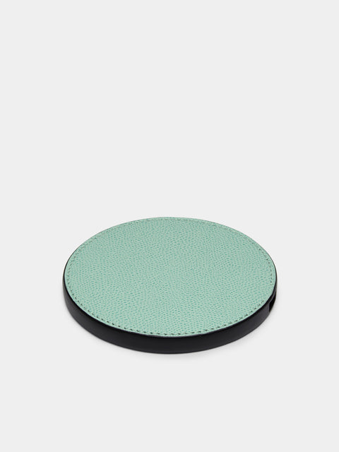 Giobagnara - Nick Leather Fast Wireless Charger - Light green - ABASK - 