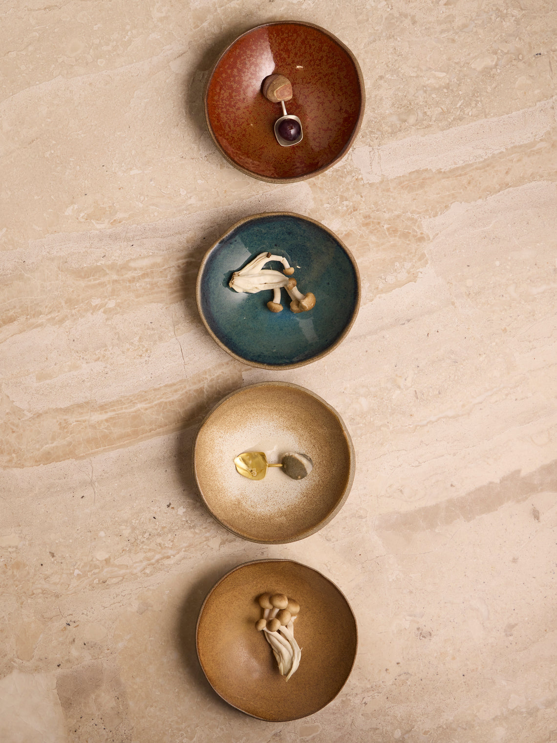 Hana Karim Studio - Hand-Built Stoneware Tapas Bowls (Set of 4) - Multiple - ABASK