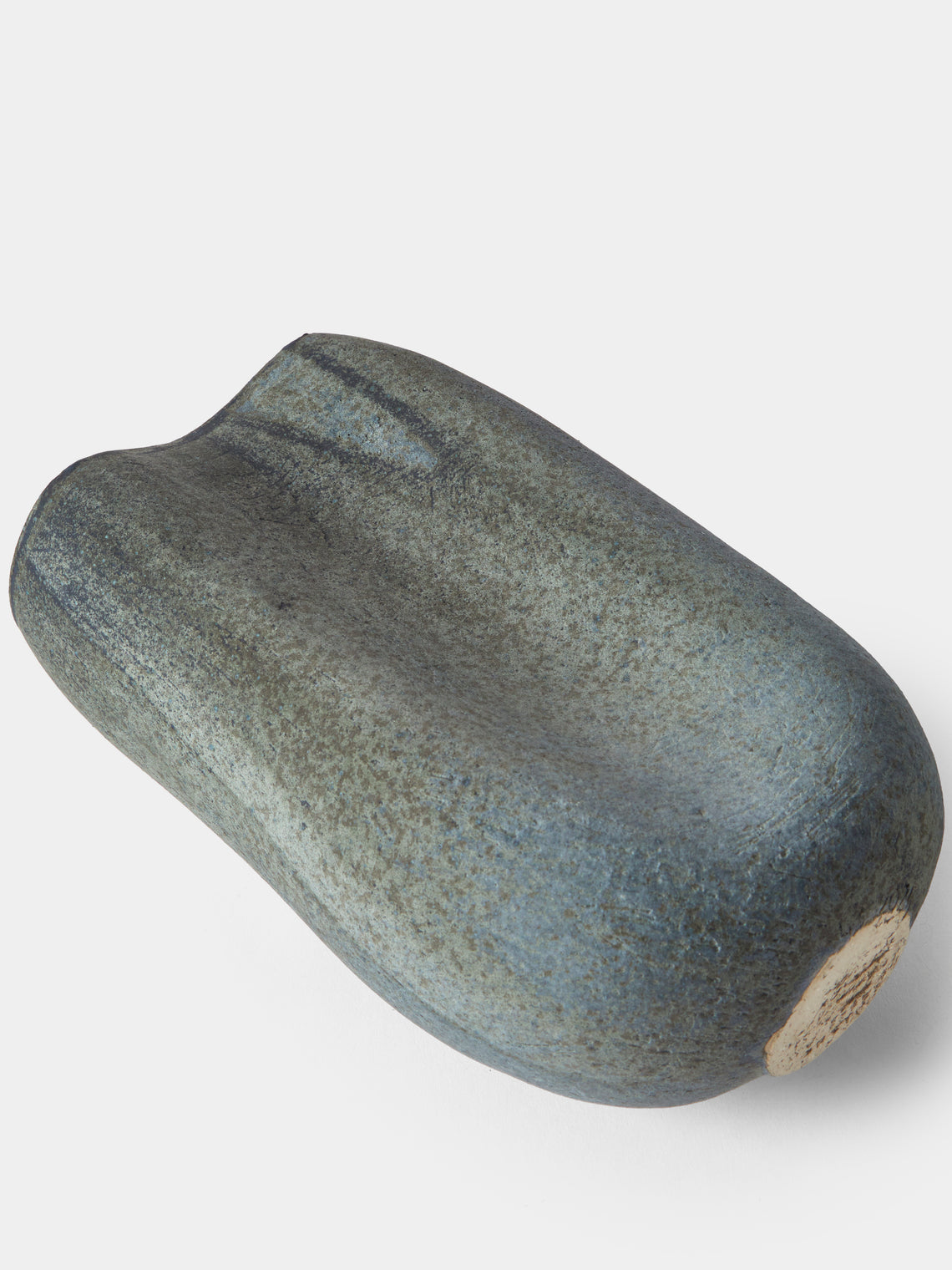Linda Ouhbi - 42/2025 Hand-Built Stoneware Vase (10in/26cm) - Blue - ABASK