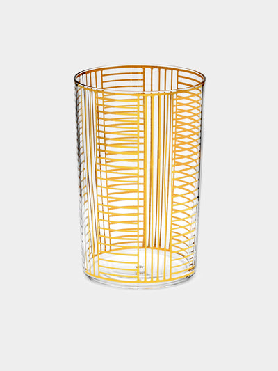Lobmeyr - Series B Hand-Painted Crystal Water Tumbler - Gold - ABASK - 