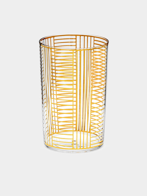 Lobmeyr - Series B Hand-Painted Crystal Water Tumbler - Gold - ABASK - 