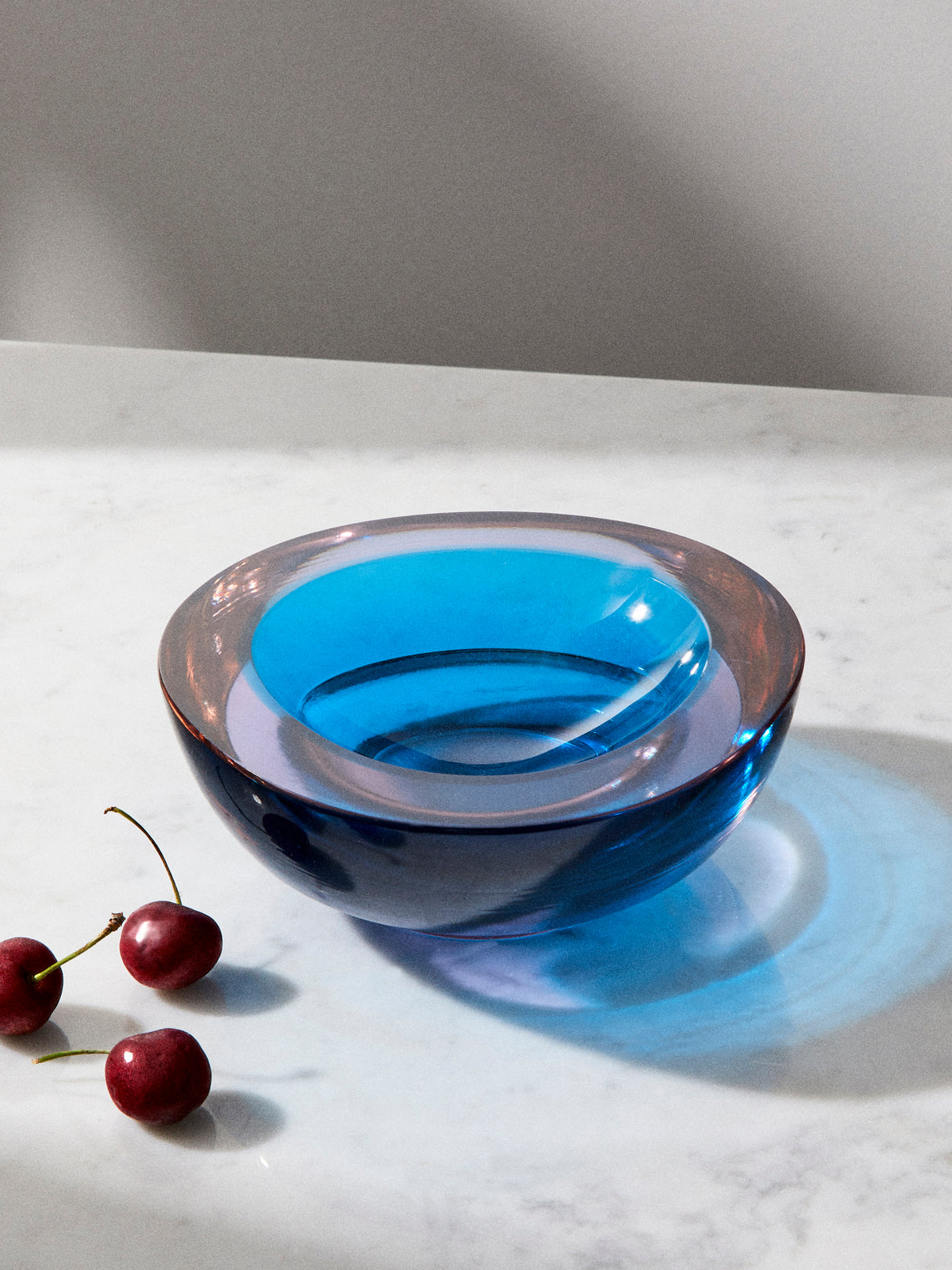 Antique and Vintage - 1960s Seguso Glass Bowl - Blue - ABASK