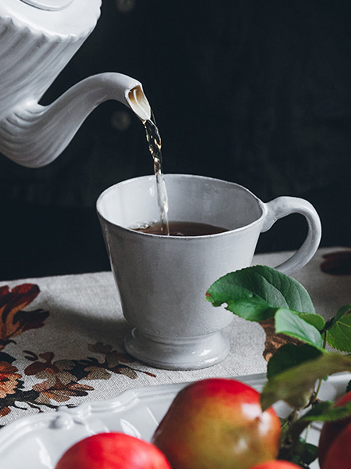 Astier de Villatte - Elisabeth Hand-Glazed Ceramic Teacup (Set of 2) - White - ABASK