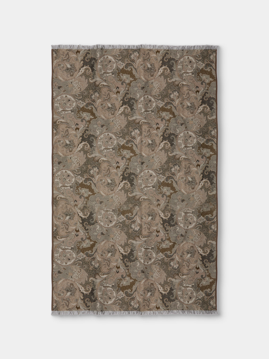 de Le Cuona - Elizabeth Paisley Wool Blanket (94.5in/2.4m) - Multiple - ABASK - 