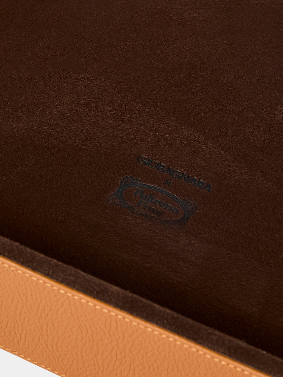 Giobagnara x Poltrona Frau - Leather Bed Tray (24in/61.5cm) - Tan - ABASK