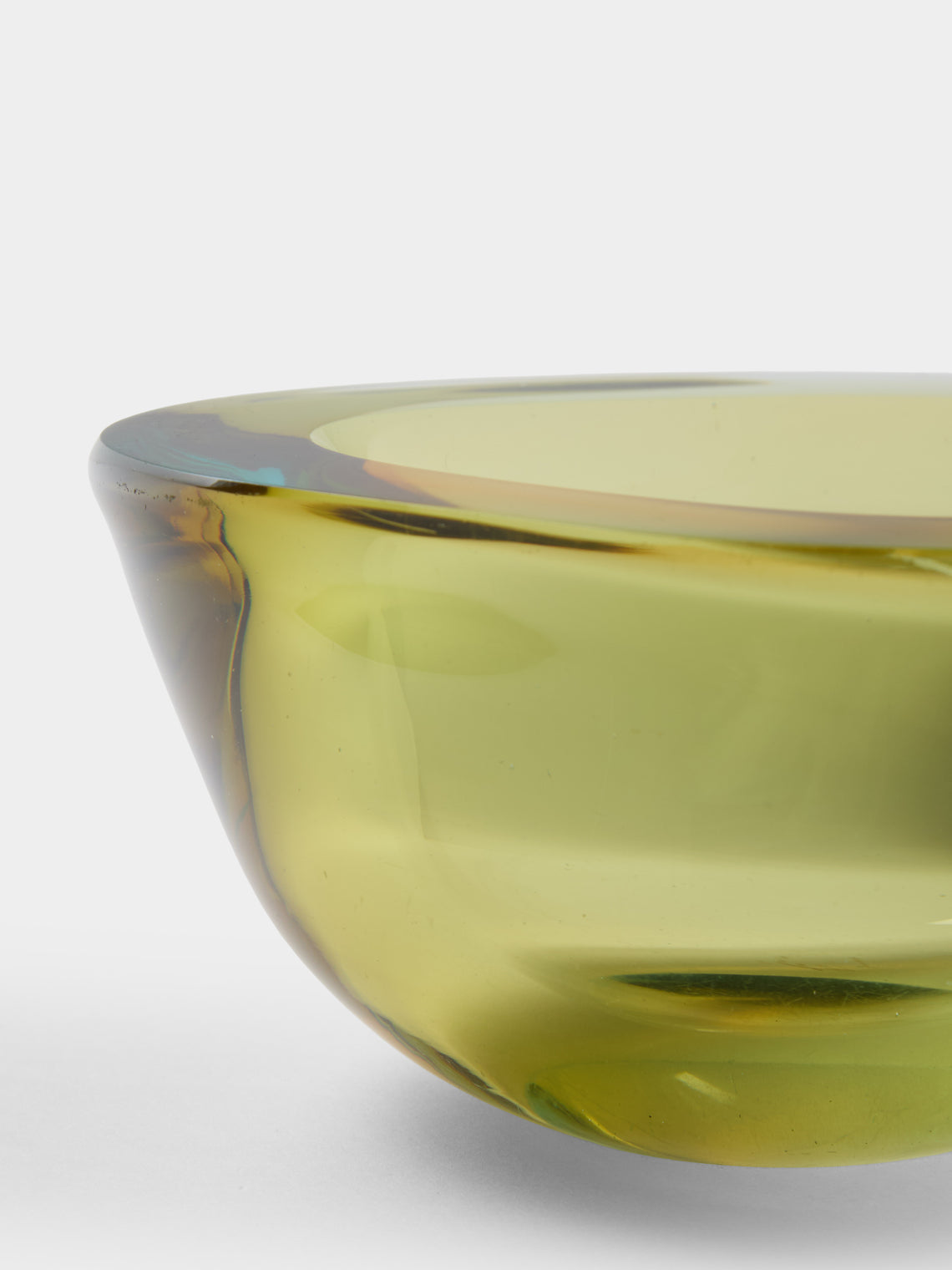 Antique and Vintage - 1970s Murano Glass Ashtray - Green - ABASK