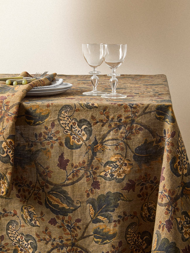 The House of Lyria - Linen Rectangular Tablecloth (136in/3.45m) - Multiple - ABASK