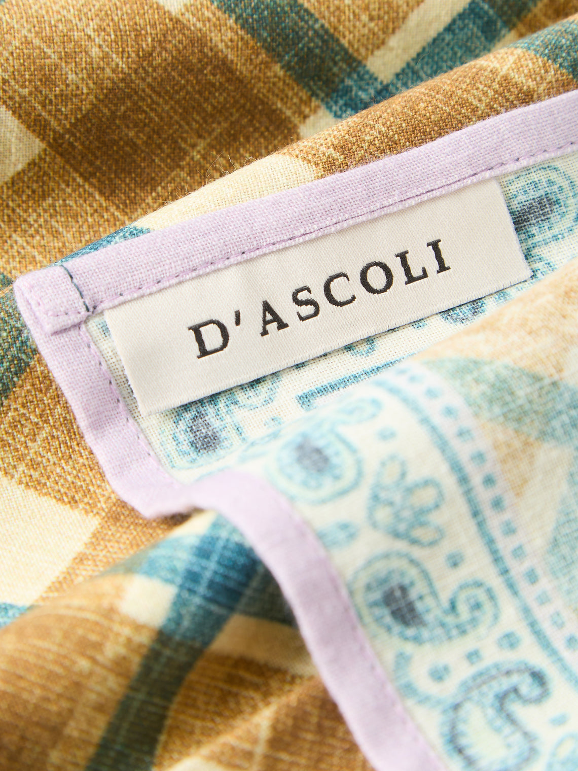 D'Ascoli - | Set of 4 | Reed Printed Cotton Napkins - Multiple - ABASK