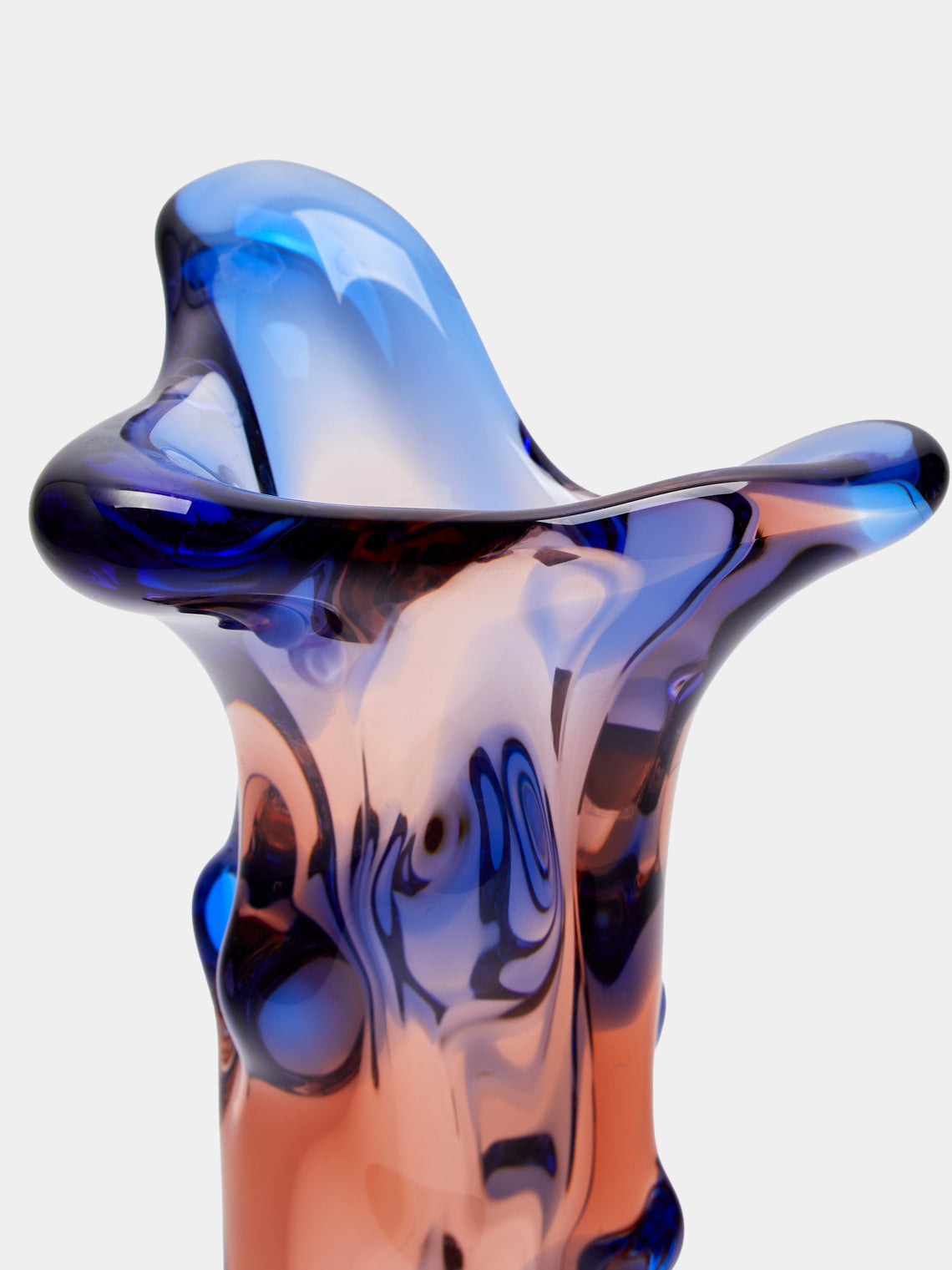 Antique and Vintage - Mid-Century Glass Vase - Brown - ABASK