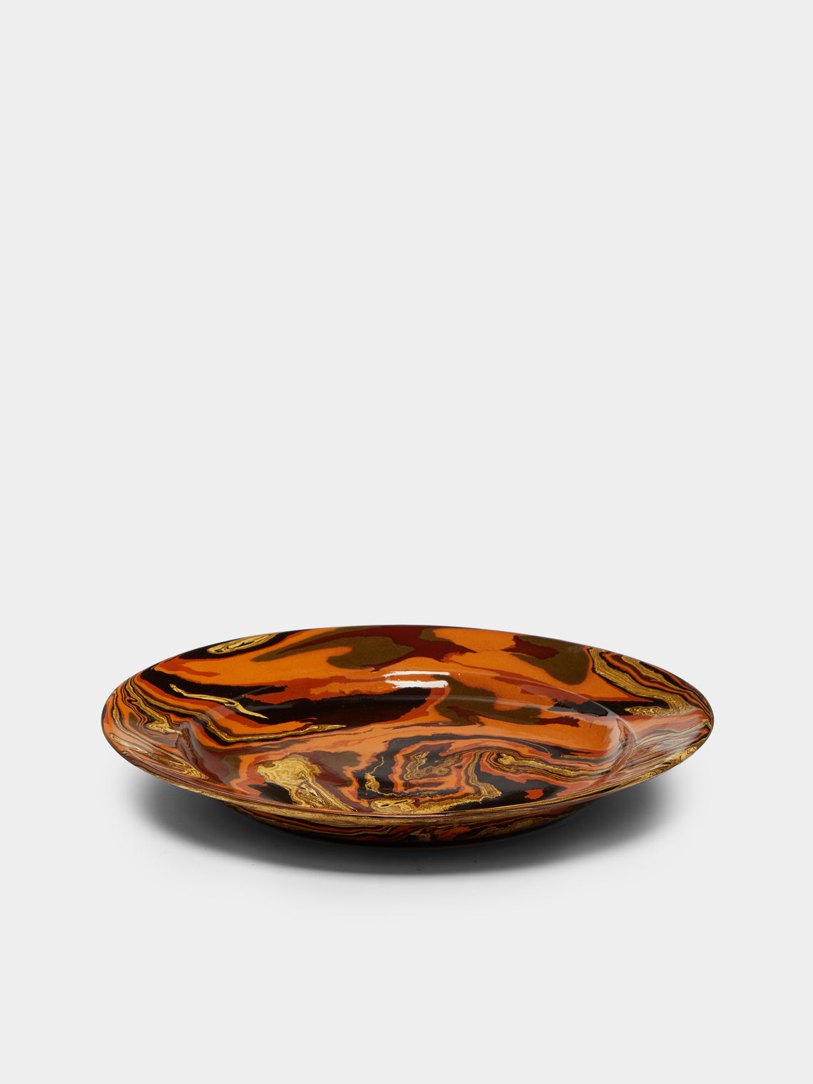 Atelier Saint-André Perrin - Marbled Ceramic Large Serving Platter -  - ABASK