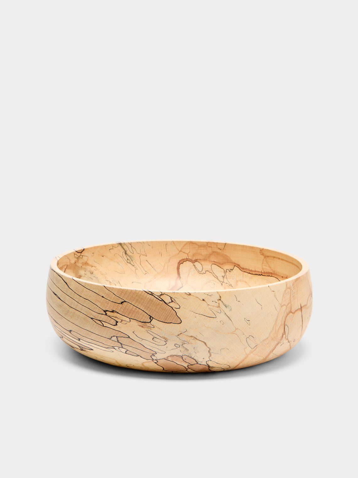 Bird & Branch - Hand-Turned Spalted Beech Tall Bowl - Natural - ABASK - 