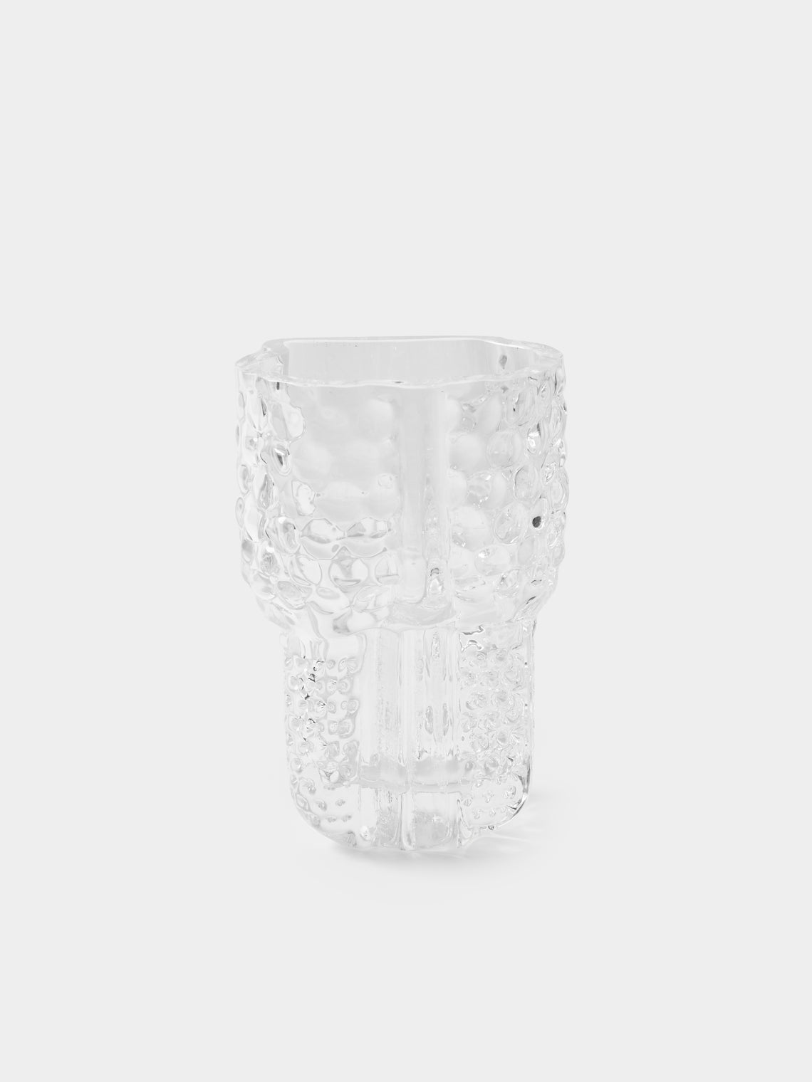 Hana Hillerova - Remix Hand-Blown Glass Vessel (9.5in/24cm) - Clear - ABASK - 
