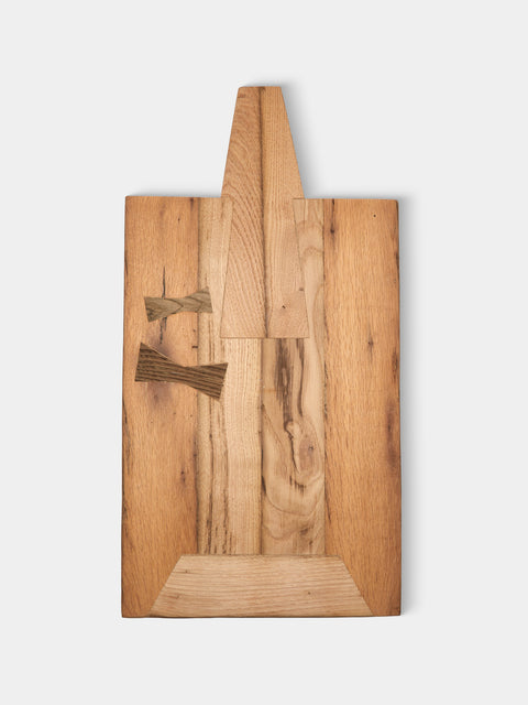 Art Brugi - Hand-Carved Oak Serving Board - Brown - ABASK - 