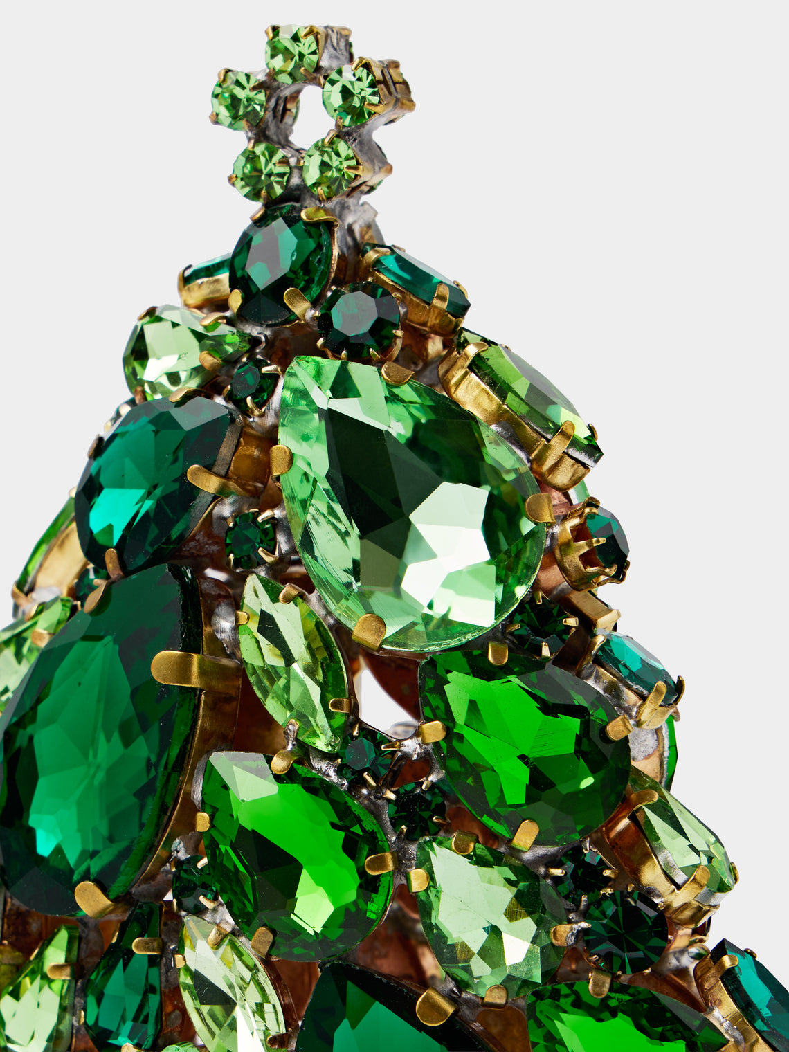 ABASK Decorations - 3D Gleam Czech Crystal Tree - Green - ABASK