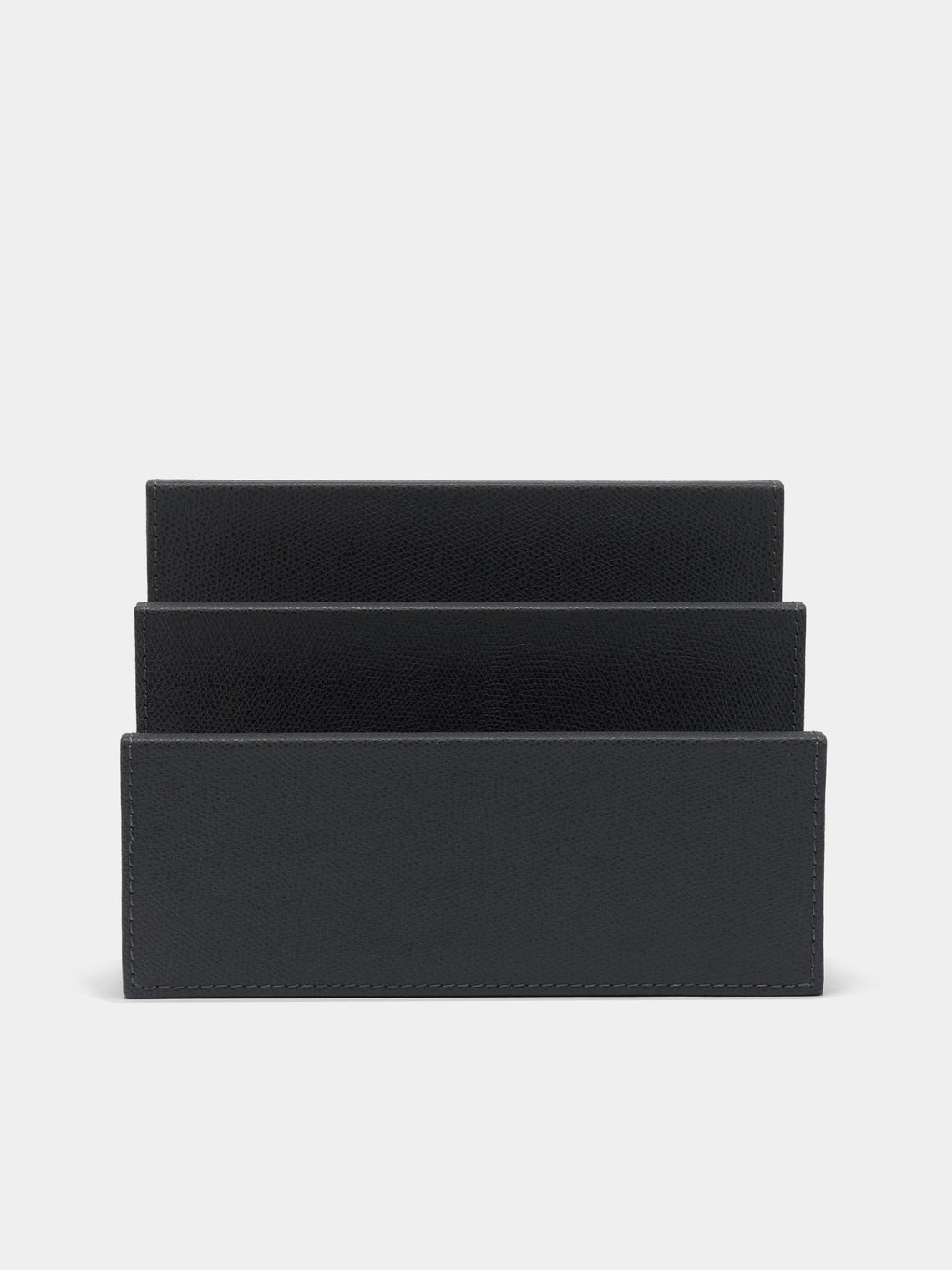 Giobagnara - Arthur Leather Letter Holder - Gray - ABASK - 
