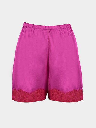 Ryan Roche - Silk Mini Shorts | Size: S - Pink - ABASK - 