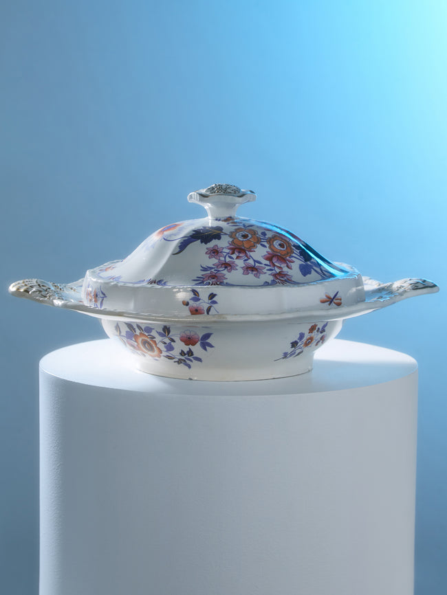 Antique and Vintage - 1900s Hand-Painted Ceramic Tureen -  - ABASK