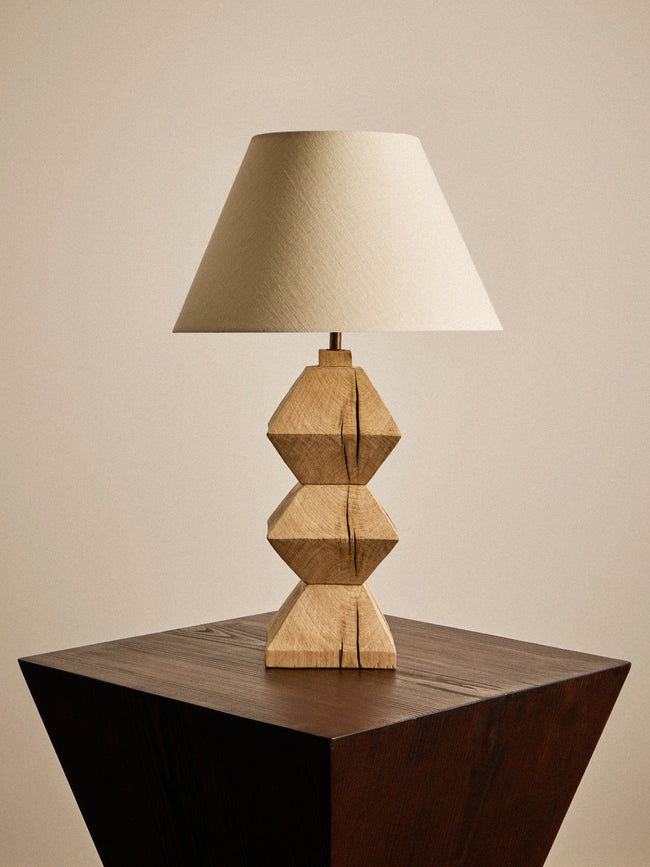 Jamie Gaunt Designs - No. 7 Natural Oak Table Lamp - Natural - ABASK