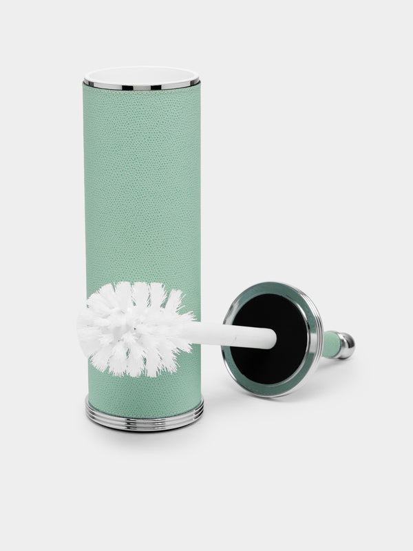 Giobagnara - Amalfi Leather Toilet Brush - Light green - ABASK
