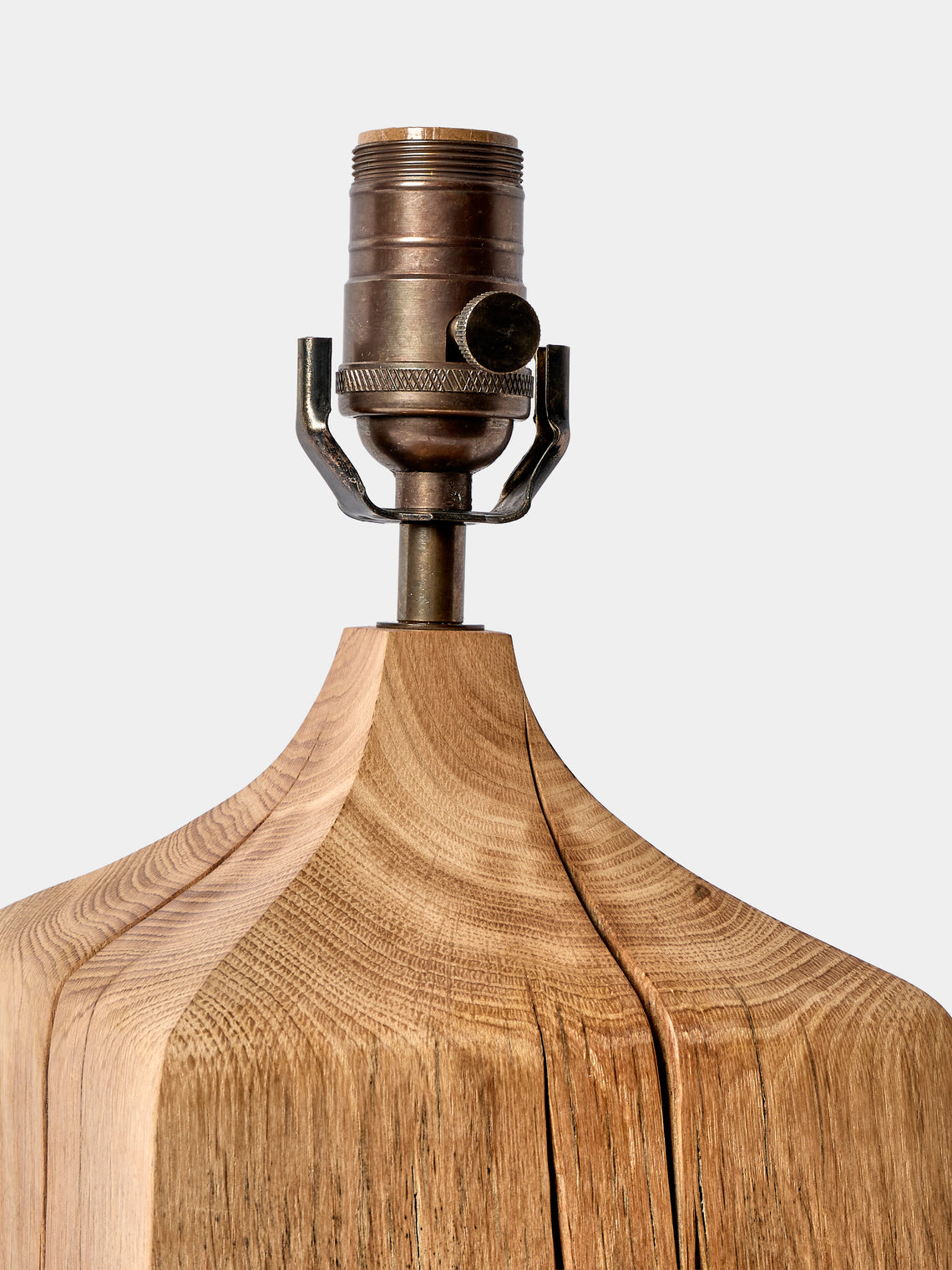 Jamie Gaunt Designs - No. 8 Block Natural Oak Table Lamp - Natural - ABASK