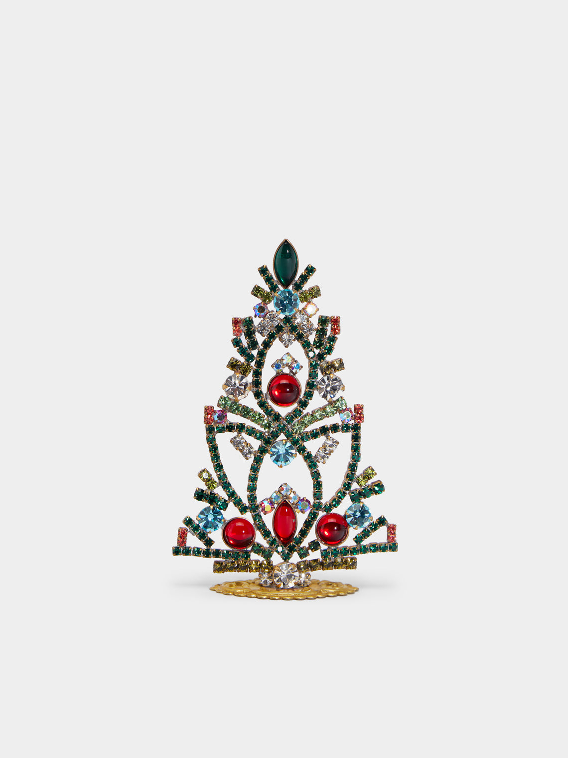 Antique and Vintage - 1930s Czech Gablonzer Jewelled Small Christmas Tree -  - ABASK - 