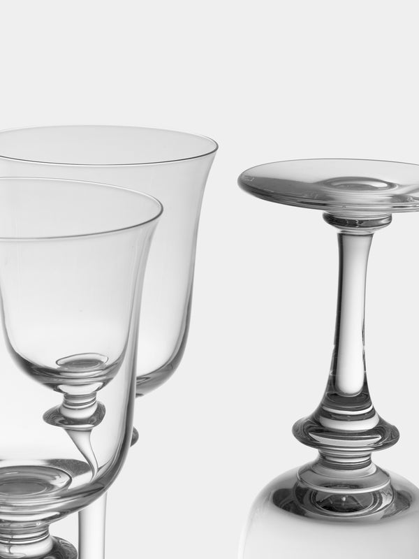 Antique and Vintage - 1947 Daum Saumur Champagne, Water and Wine Glasses (Set of 35) - Clear - ABASK