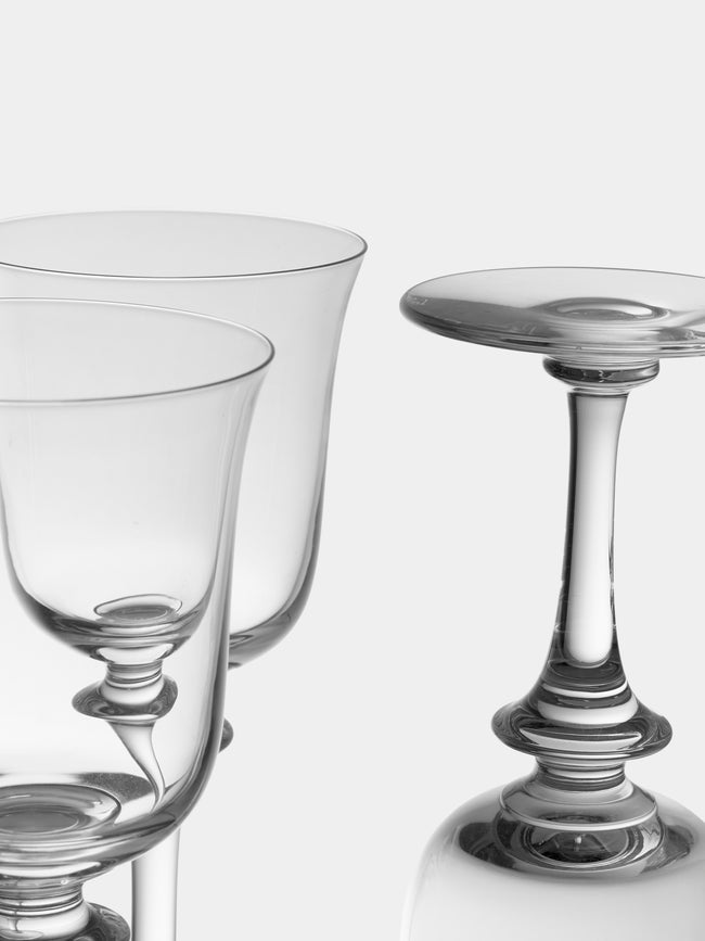 Antique and Vintage - 1947 Daum Saumur Champagne, Water and Wine Glasses (Set of 35) - Clear - ABASK