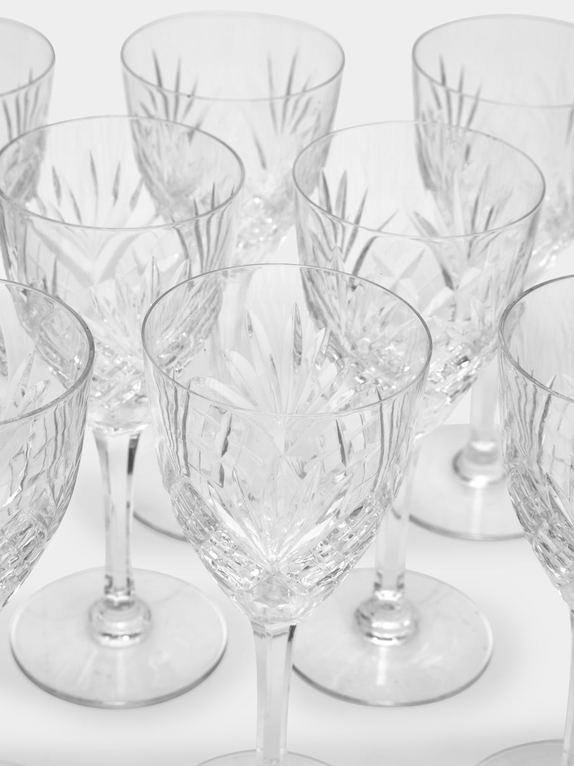 1950s Saint Louis Crystal Glasses (Set of 12)