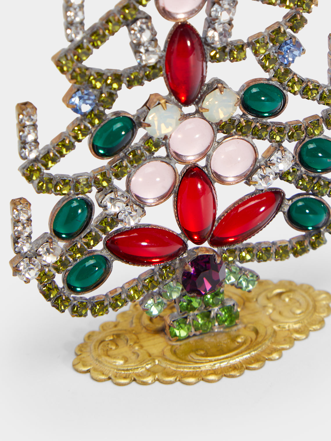 Antique and Vintage - 1930s Czech Jewelled Small Christmas Tree -  - ABASK