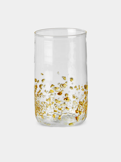 Alya Tannous - Fragments Hand-Blown Glass Highballs (Set of 6) - Clear - ABASK - 